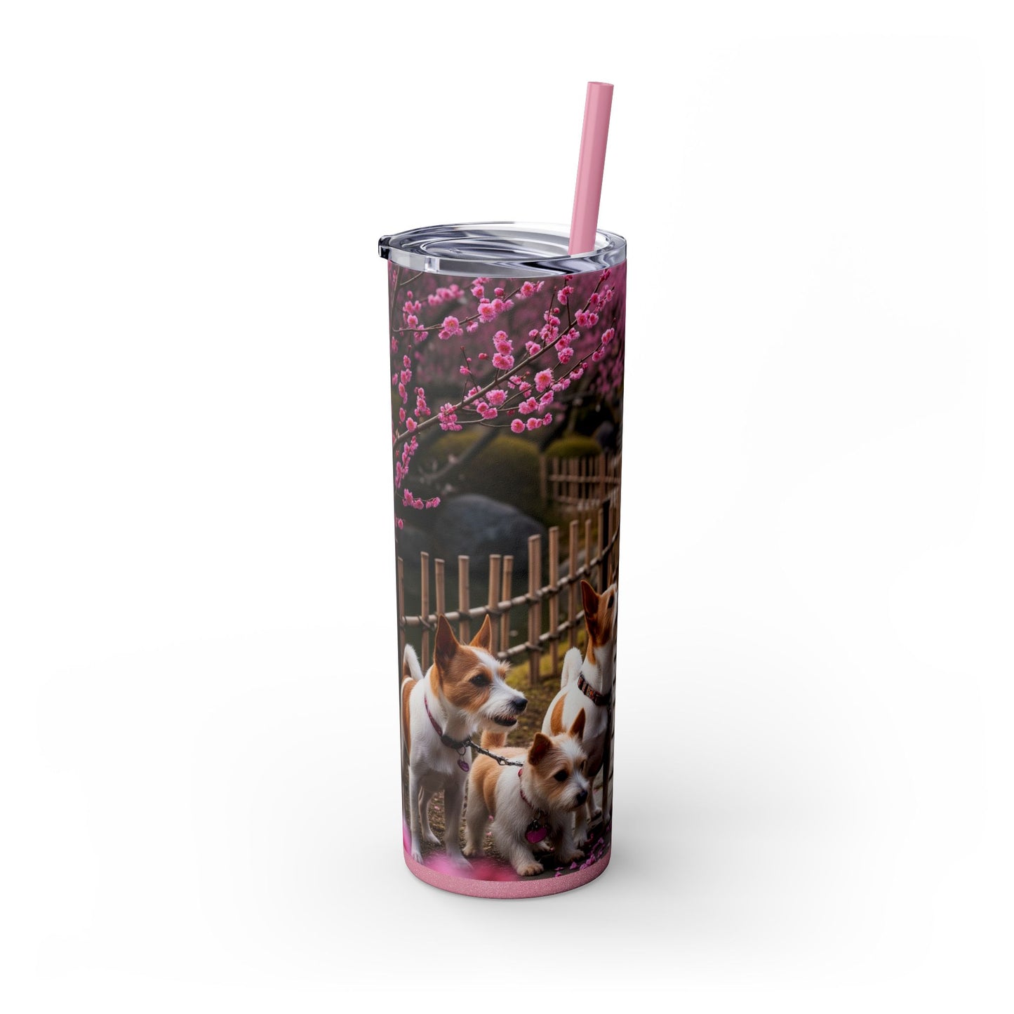 Japanese Terrier Tumbler with Straw, 20oz