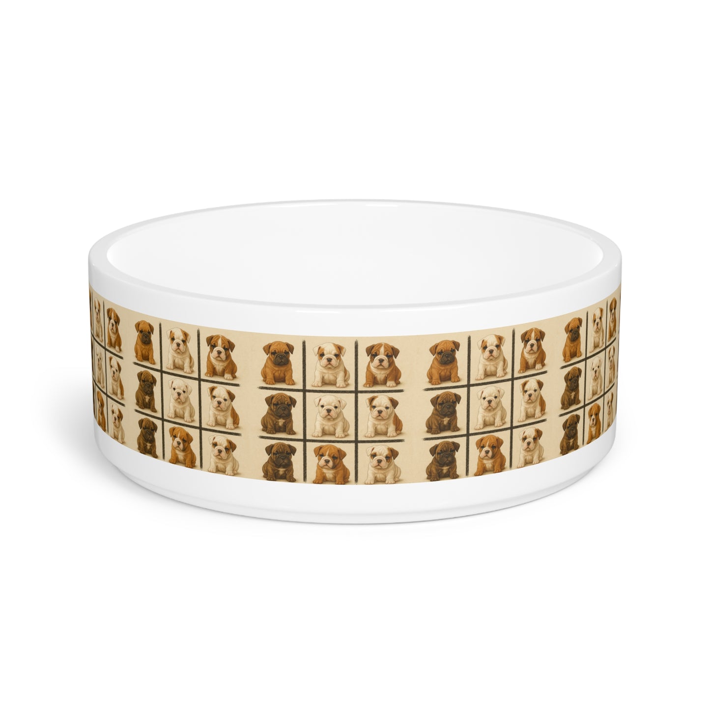 Bulldog puppies Pet Bowl