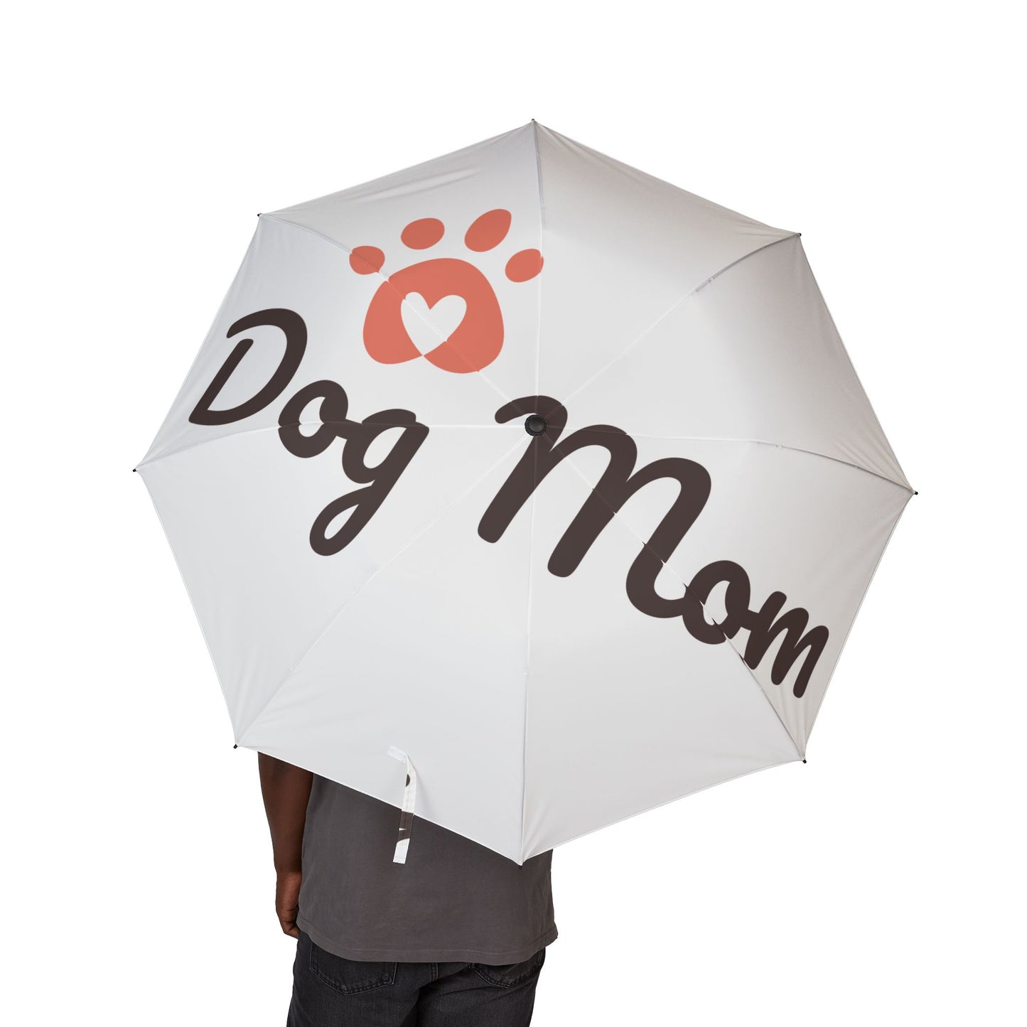Dog Mom Semi-Automatic Foldable Umbrella
