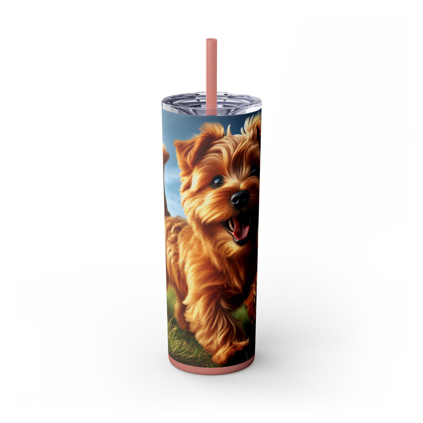 Norfolk Terrier Tumbler with Straw, 20oz