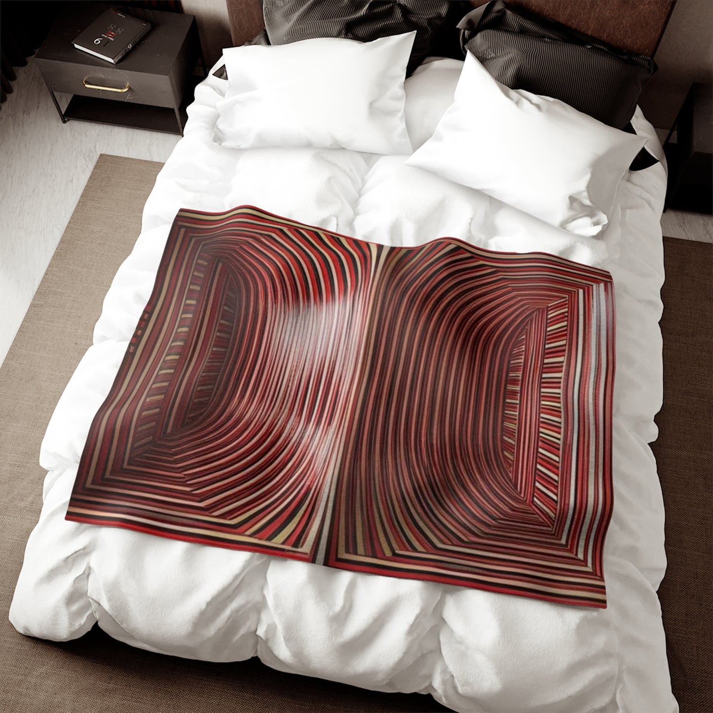 Optical Illusion Sweatshirt Blanket