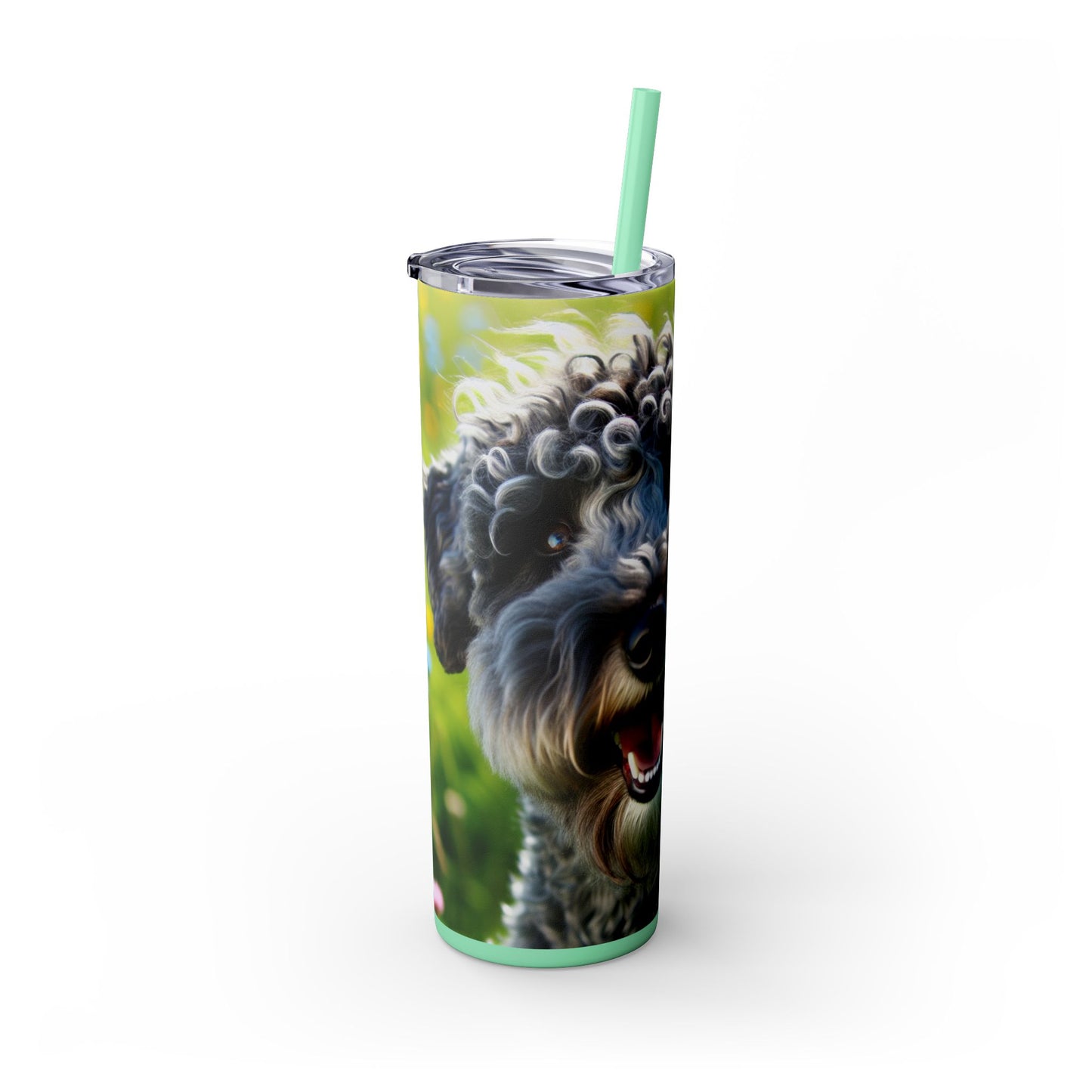 Kerry Blue Terrier Tumbler with Straw, 20oz