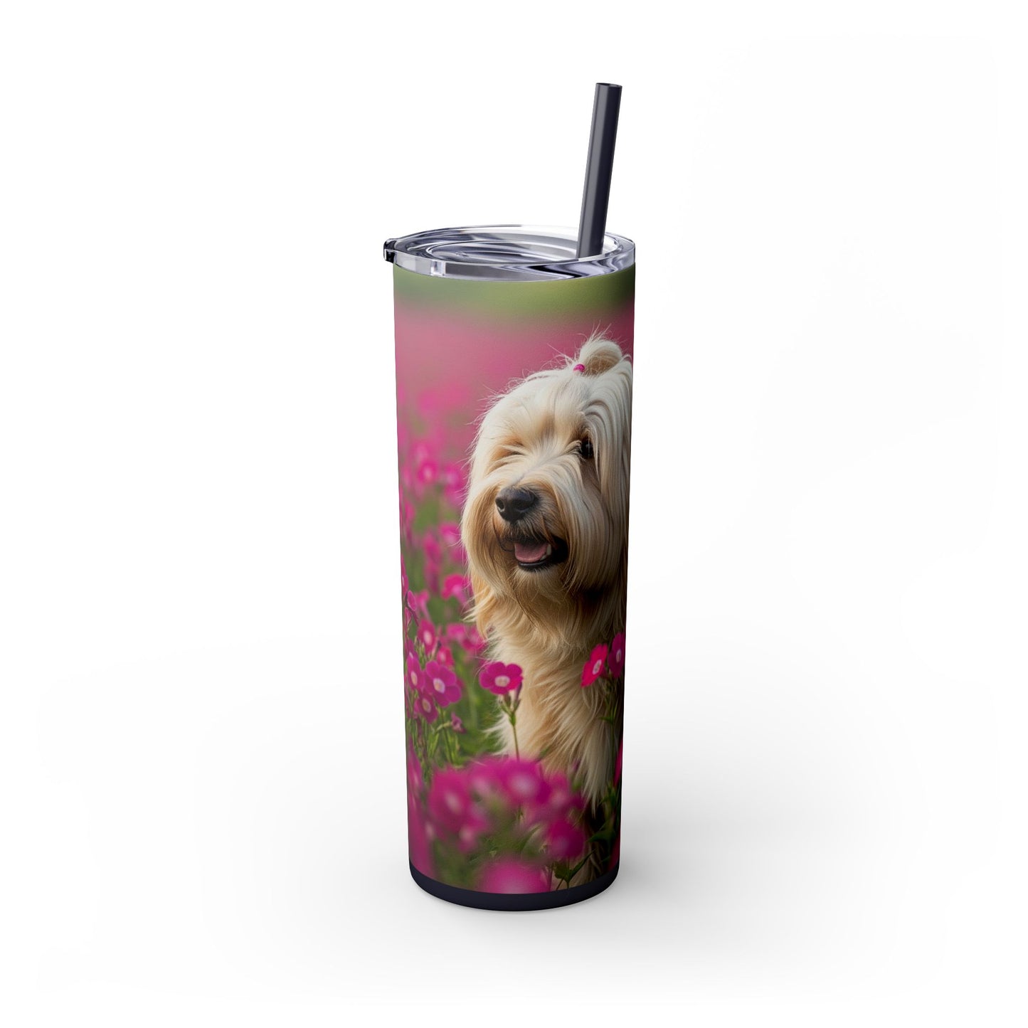 Tibetan Terrier Tumbler with Straw, 20oz