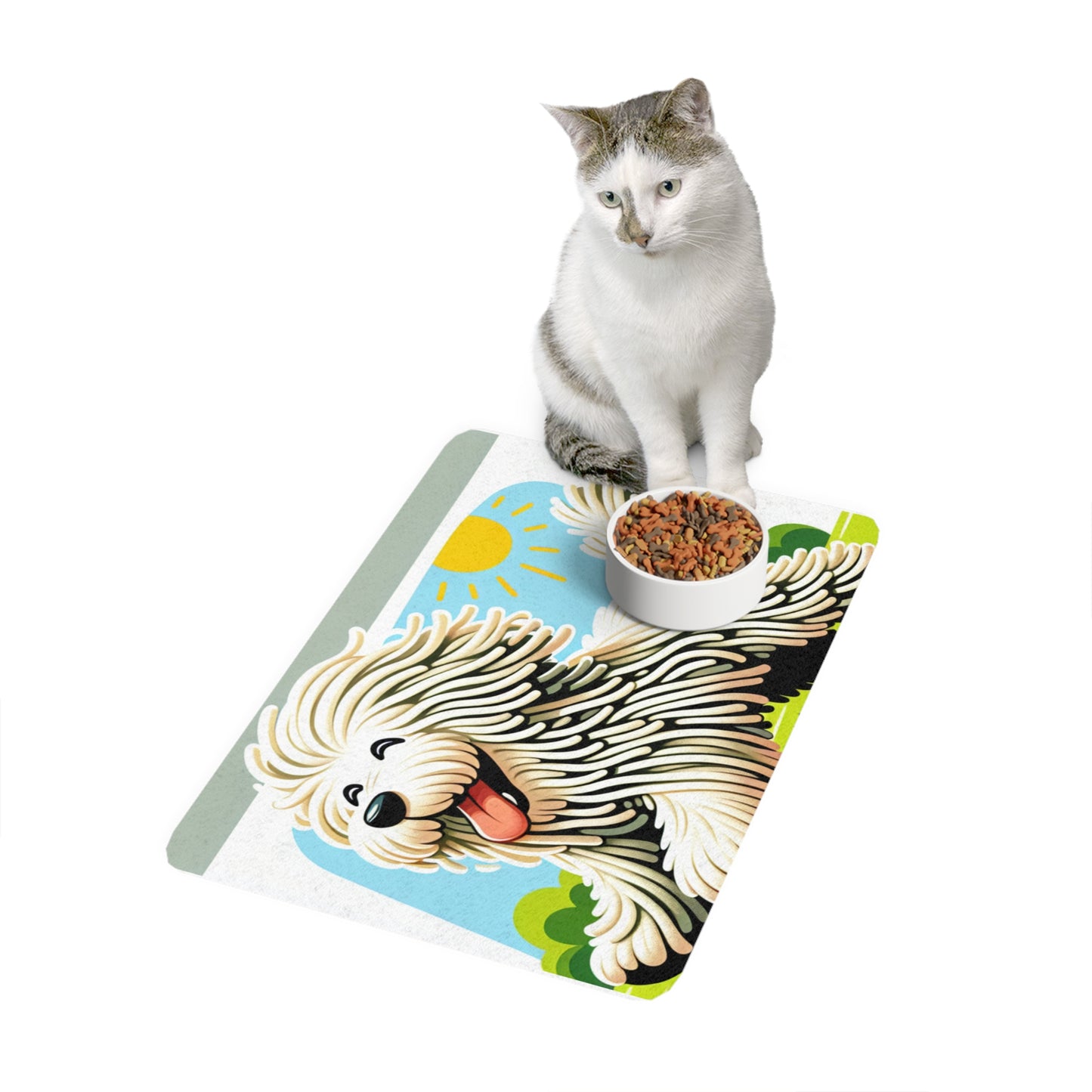 Pet Food Mat (12x18) - Komondor