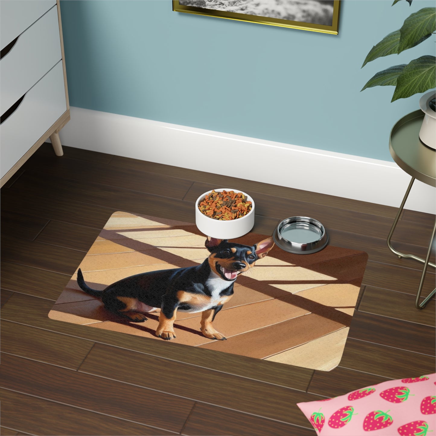 Pet Food Mat (12x18) - Miniature Pinscher
