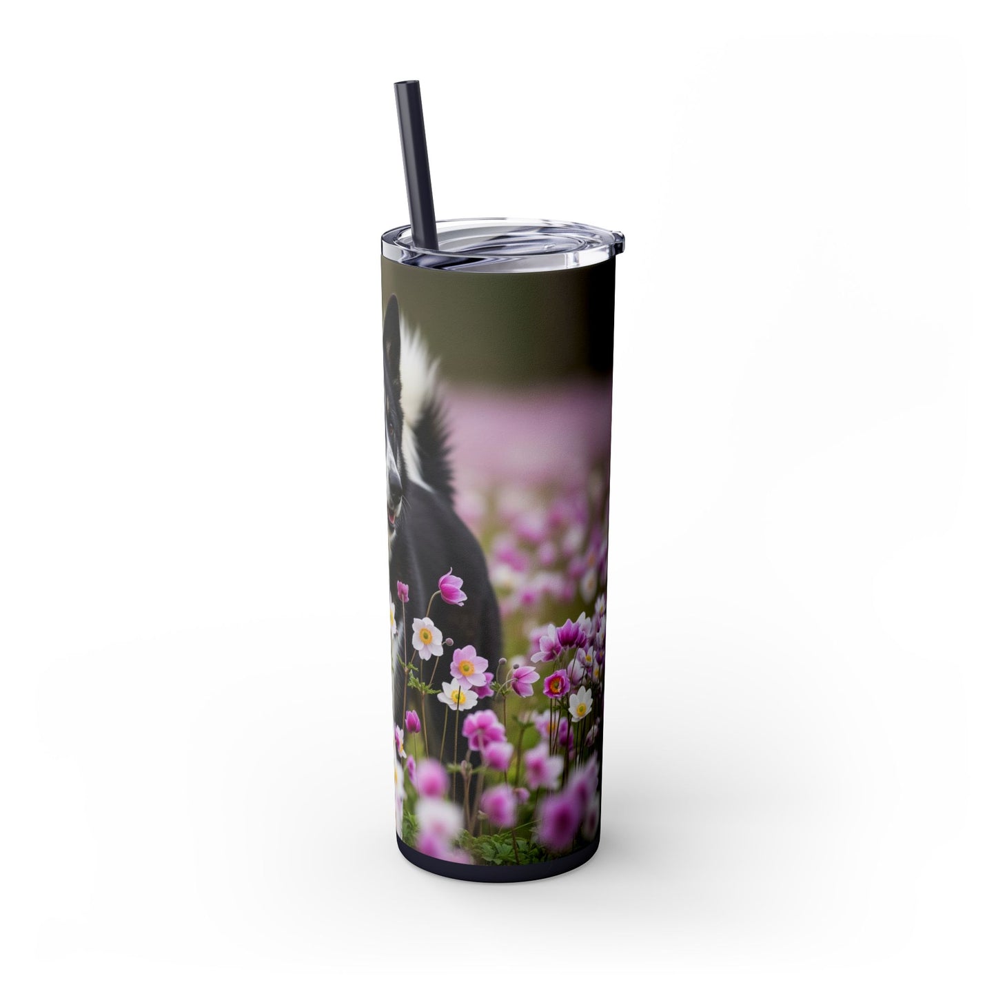 Karelian Bear Dog Tumbler with Straw, 20oz