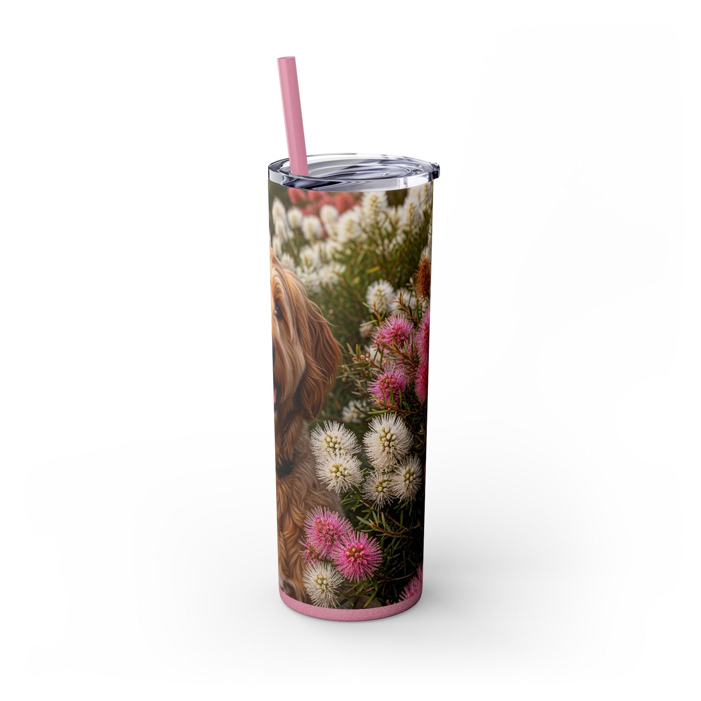 Goldendoodle Tumbler with Straw, 20oz