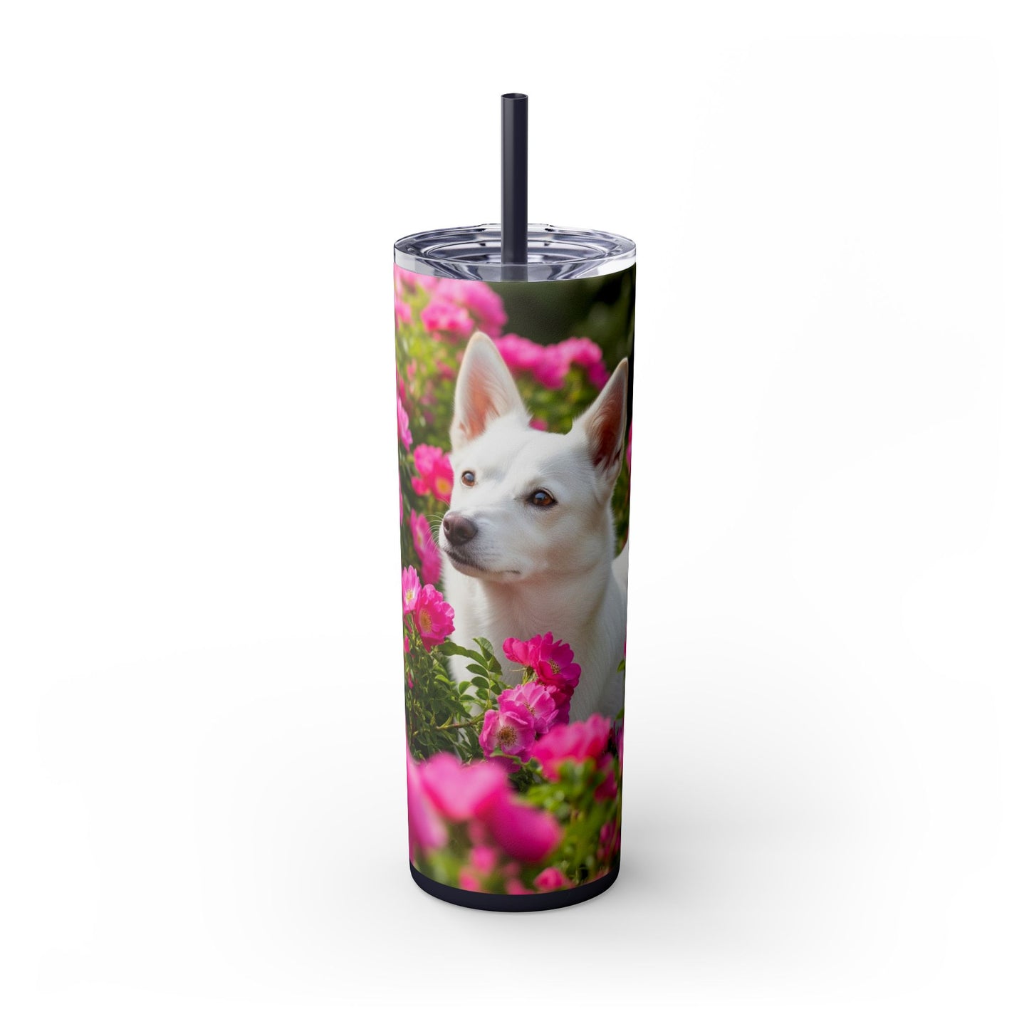 Norrbottenspets Skinny Tumbler with Straw, 20oz