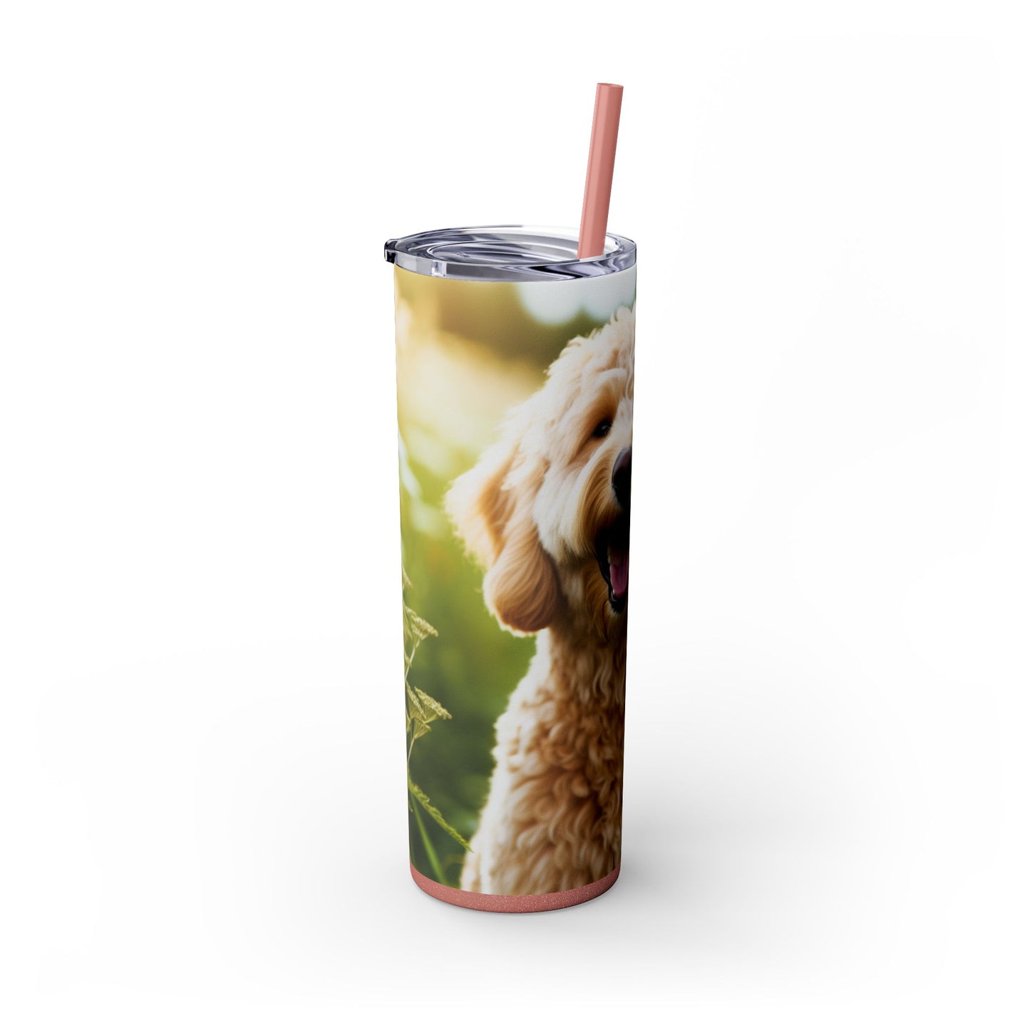 Labradoodle Tumbler with Straw, 20oz
