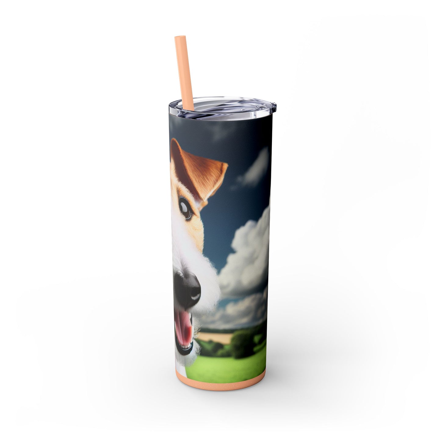 Smooth Fox Terrier Tumbler with Straw, 20oz