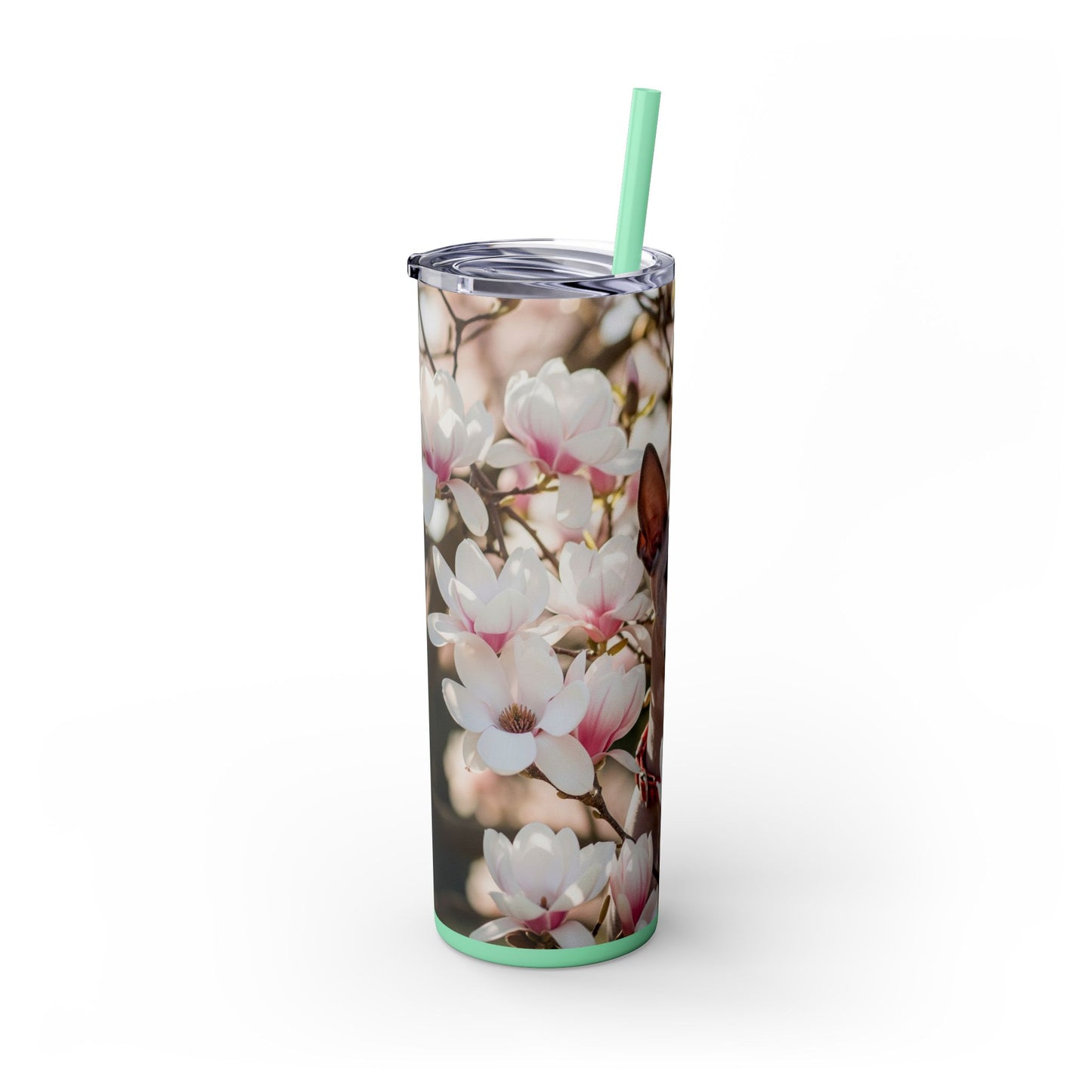 American Hairless Terrier Skinny Tumbler with Straw, 20oz