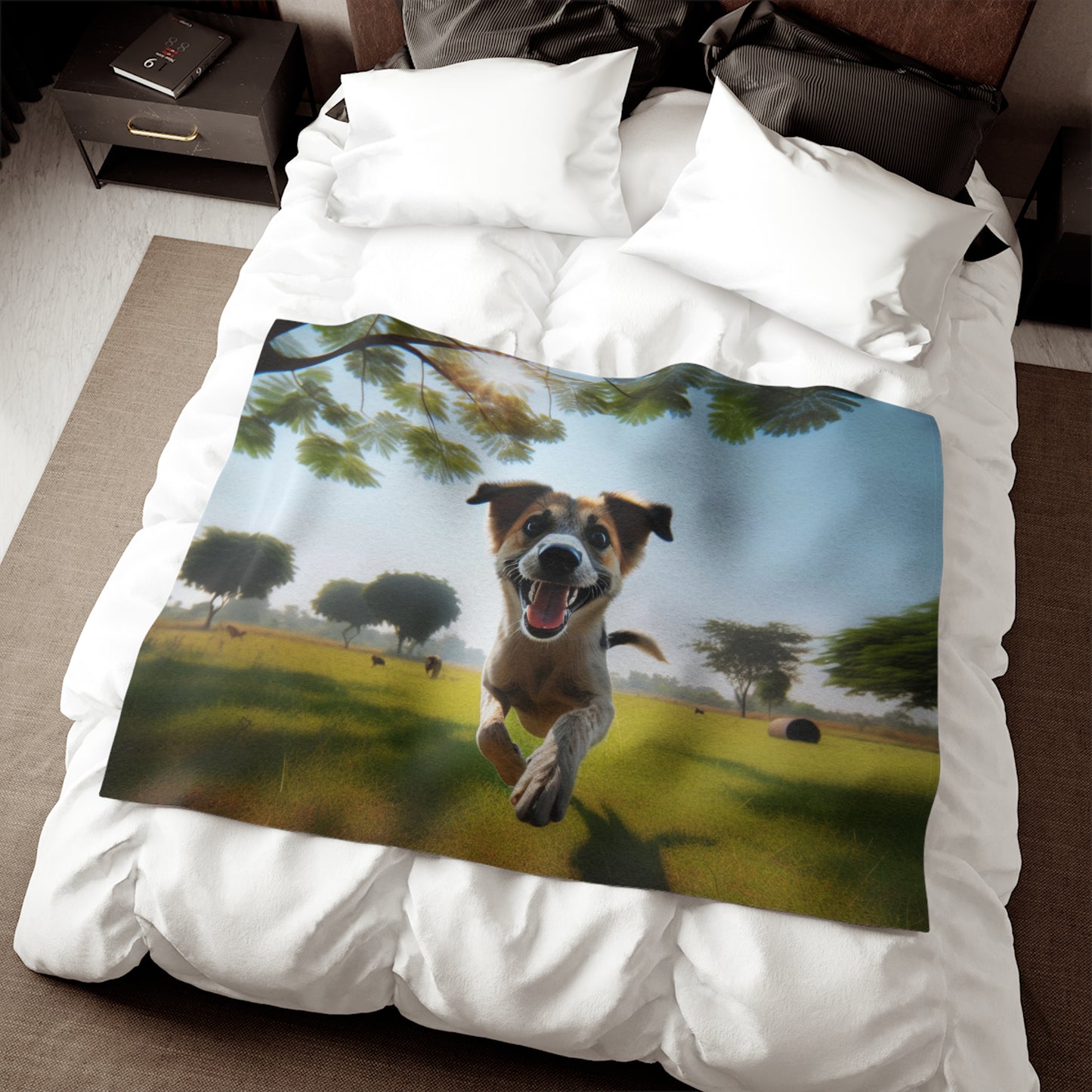 Indian Pariah Dog Sweatshirt Blanket