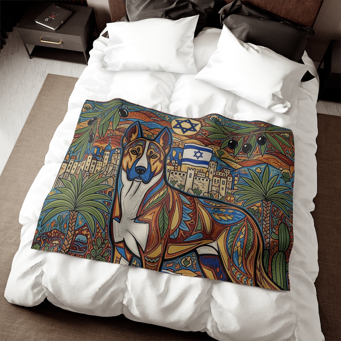 Canaan Dog Sweatshirt Blanket
