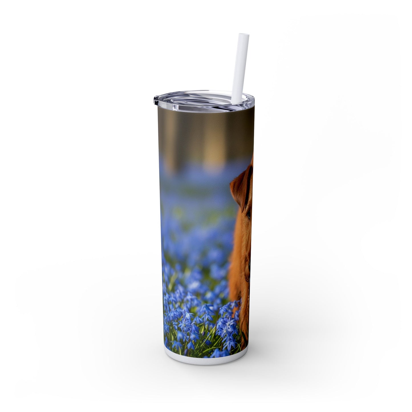 Irish Terrier Skinny Tumbler with Straw, 20oz