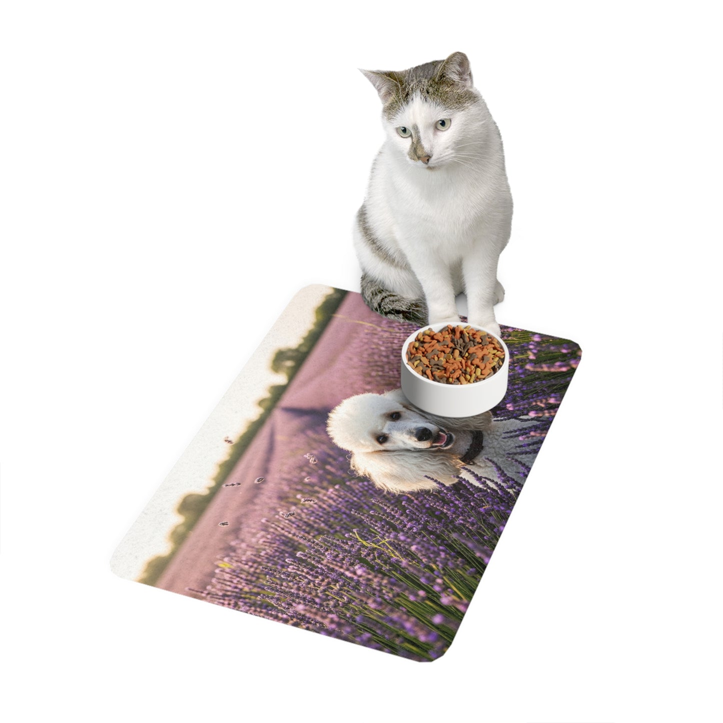 Pet Food Mat (12x18) - Poodle