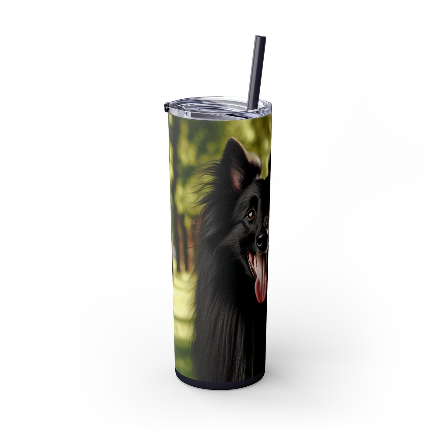 Belgian Shepherd Dog Groenendael Tumbler with Straw, 20oz