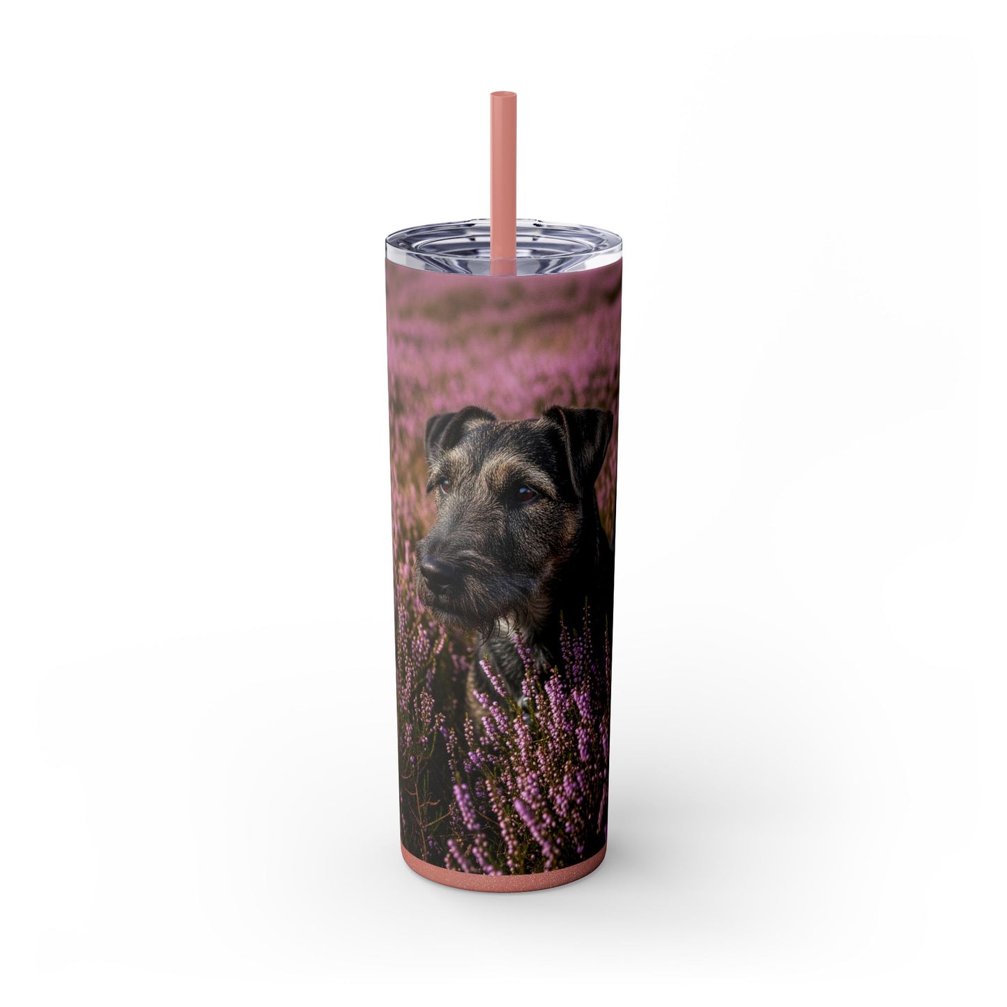 Glen of Imaal Terrier Skinny Tumbler with Straw, 20oz