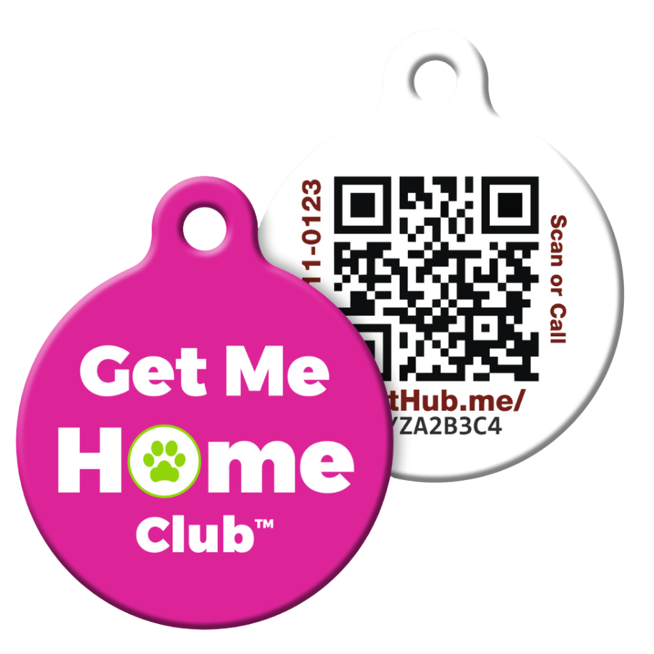 Etiqueta QR de identificación para mascotas de PetHub – Club Get Me Home