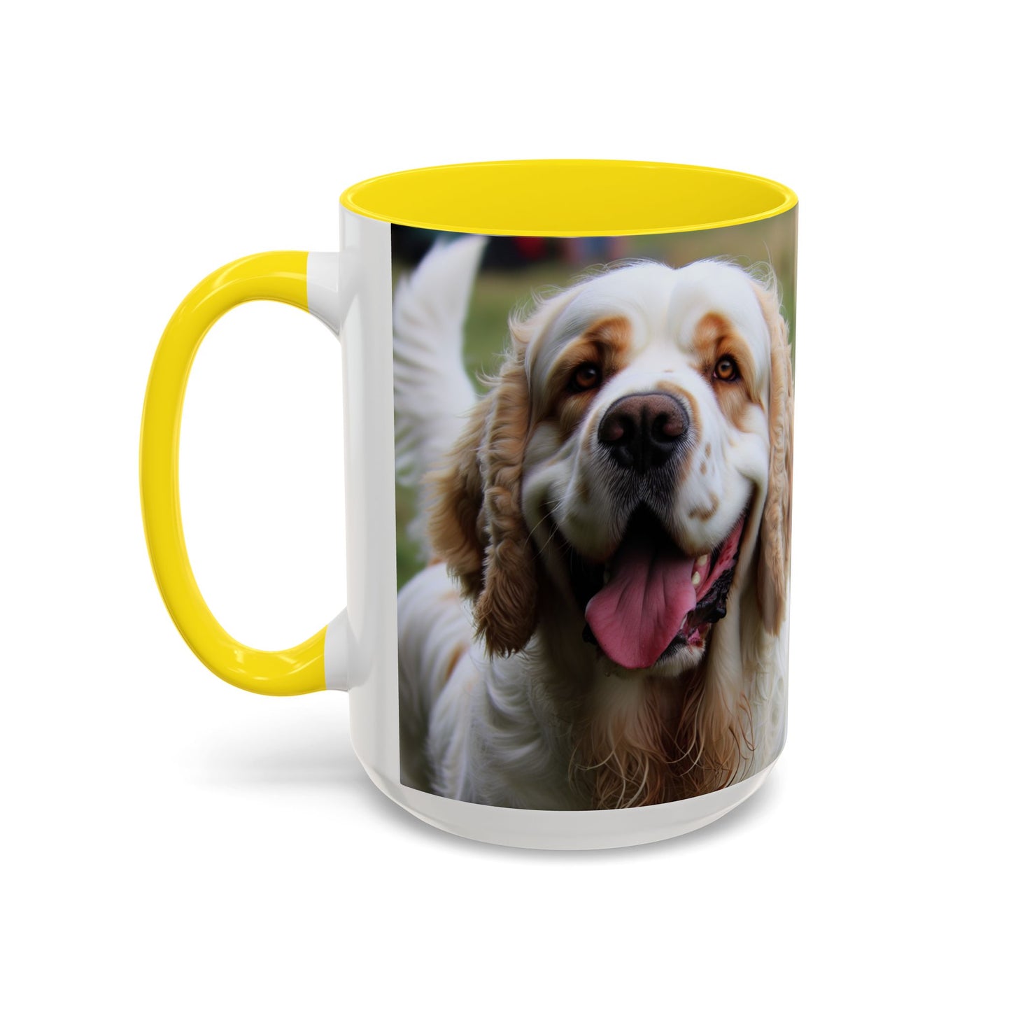 Clumber Spaniel Accent Coffee Mug - Perfect Gift for Dog Lovers