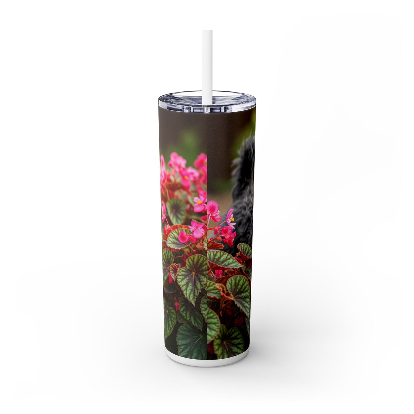 Puli Skinny Tumbler with Straw, 20oz