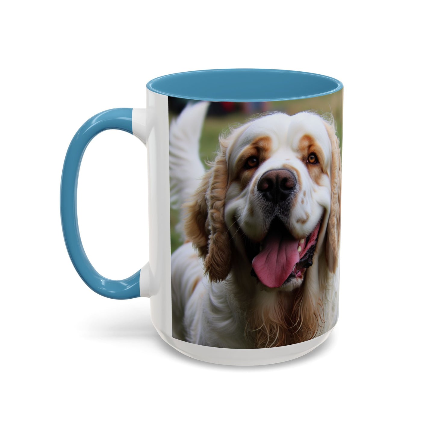 Clumber Spaniel Accent Coffee Mug - Perfect Gift for Dog Lovers