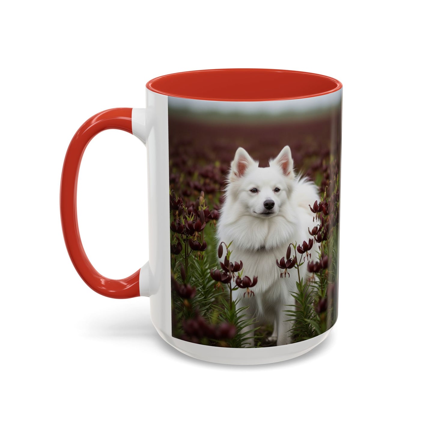 American Eskimo Dog Accent Coffee Mug - Perfect Gift for Dog Lovers