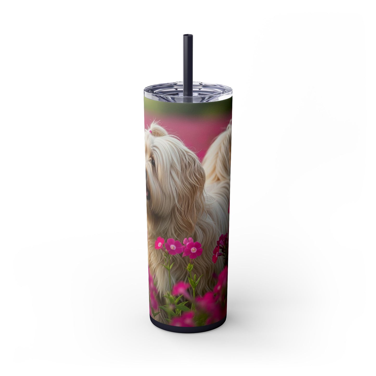 Tibetan Terrier Tumbler with Straw, 20oz