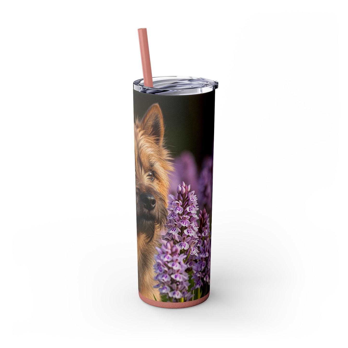 Cairn Terrier Skinny Tumbler with Straw, 20oz