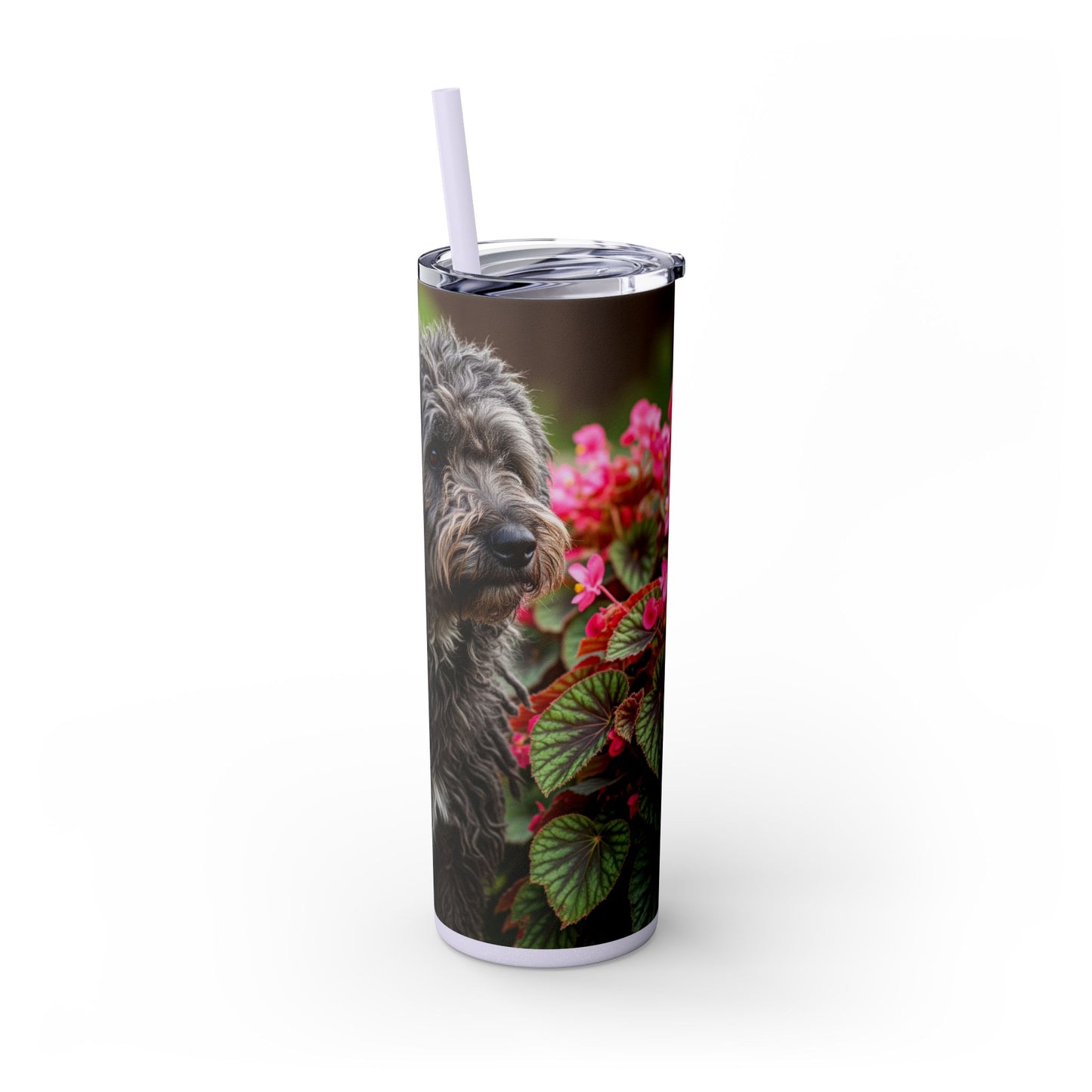 Puli Skinny Tumbler with Straw, 20oz