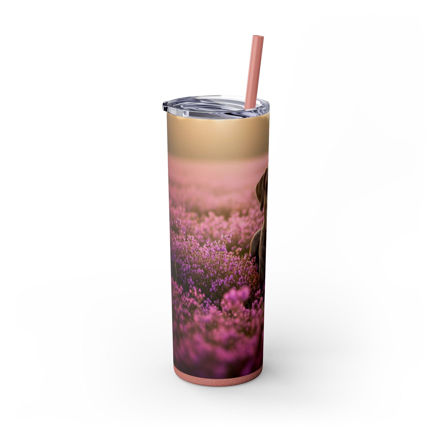 Great Dane Skinny Tumbler with Straw, 20oz