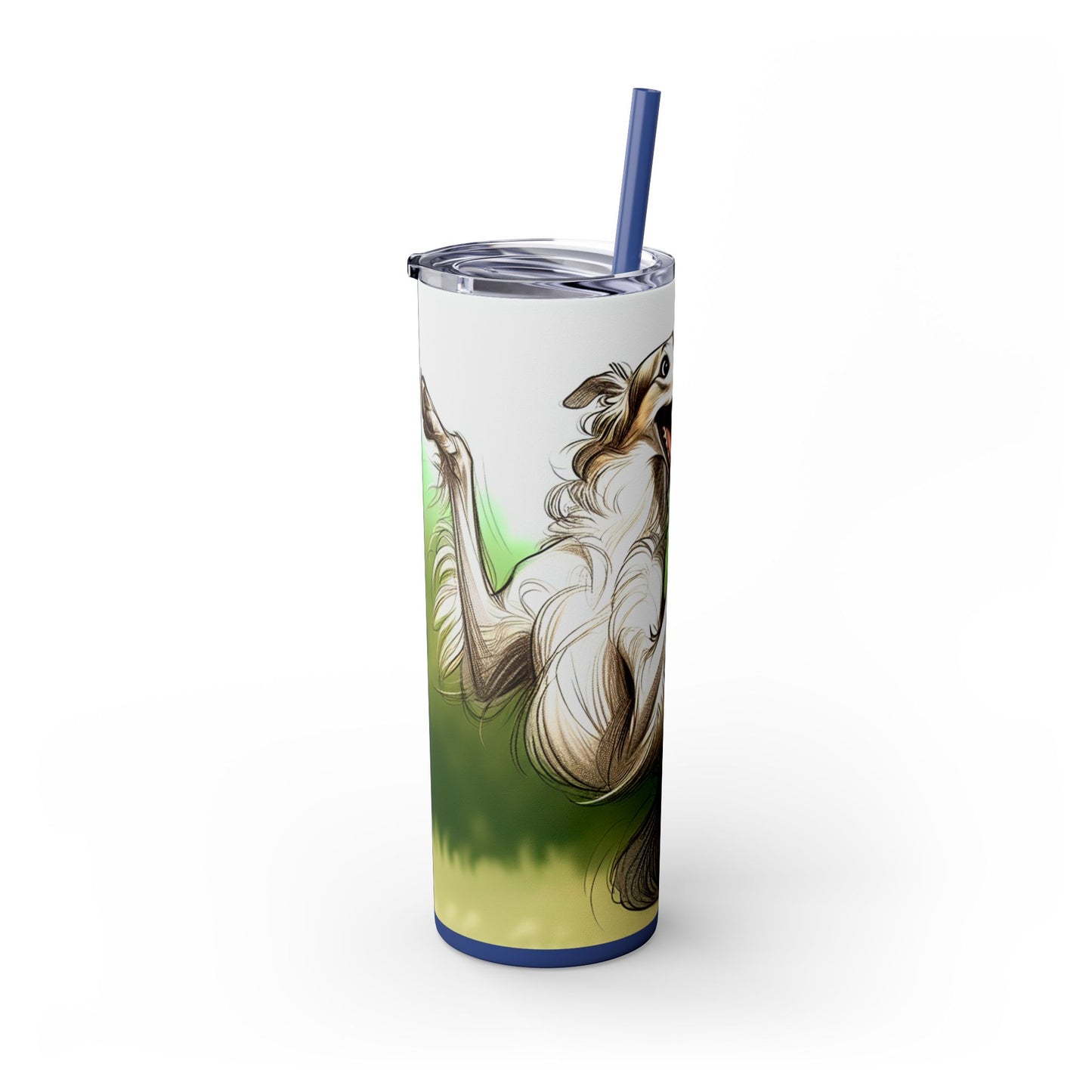 Borzoi Tumbler with Straw, 20oz