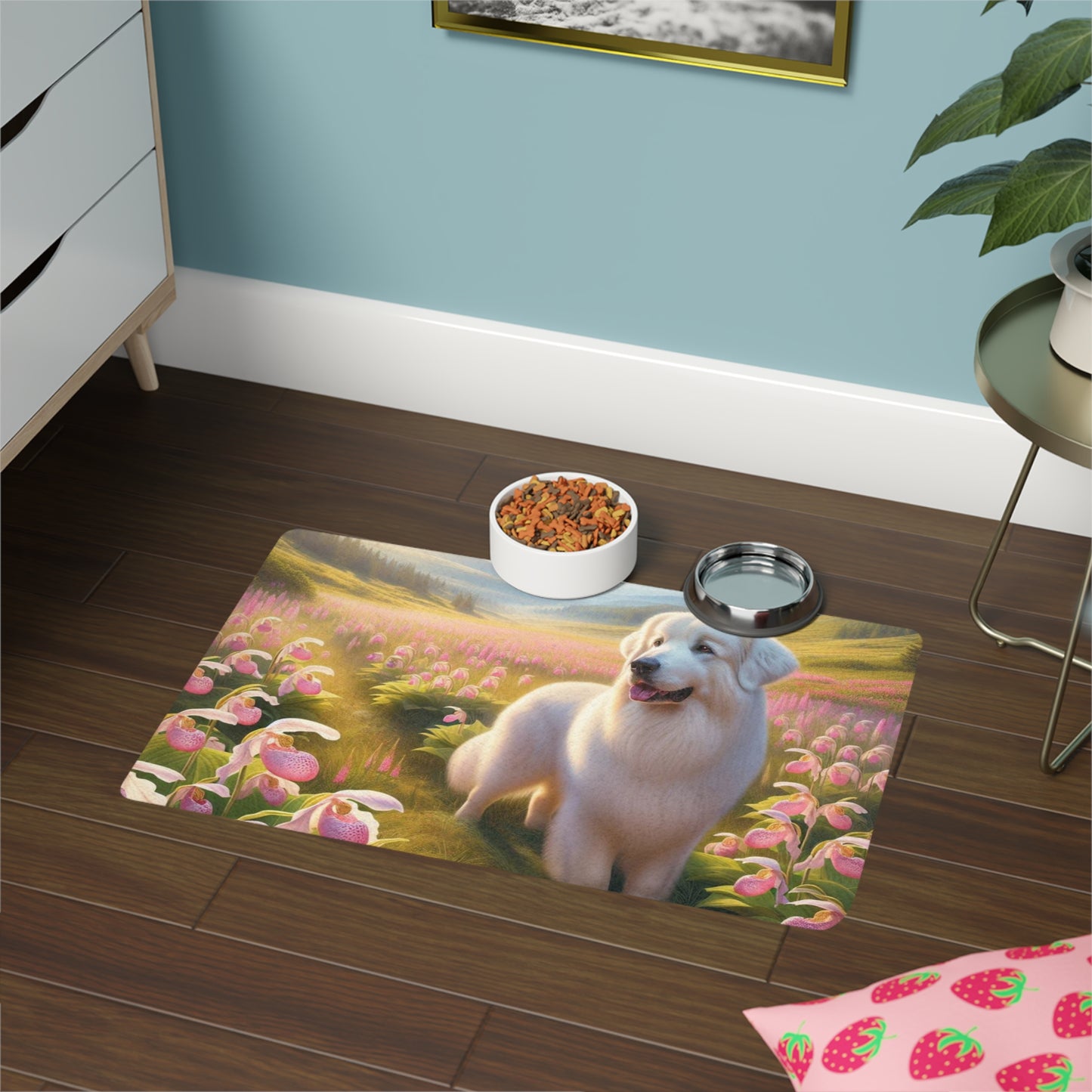 Pet Food Mat (12x18) - Great Pyrenees