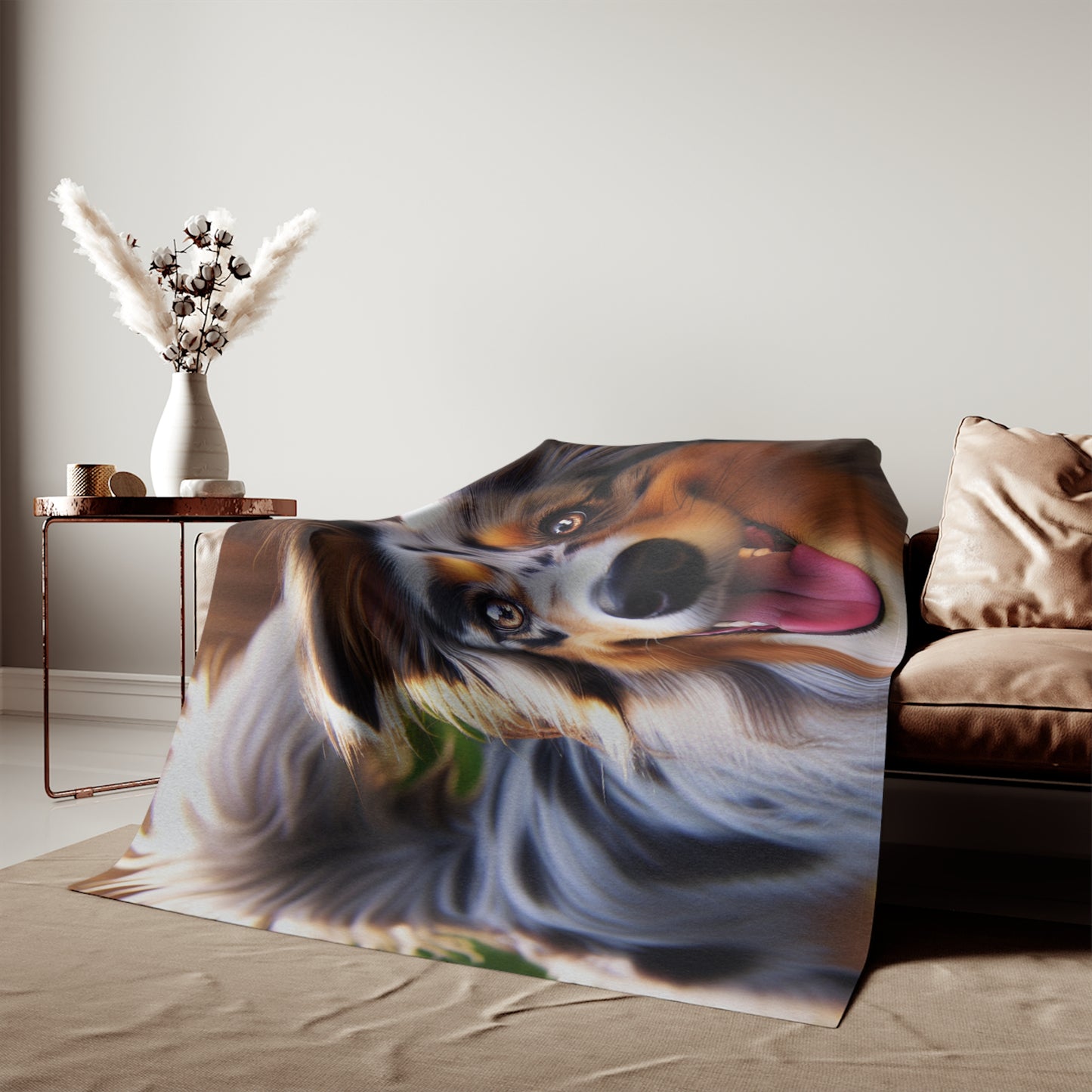 Australian Shepherd Sweatshirt Blanket