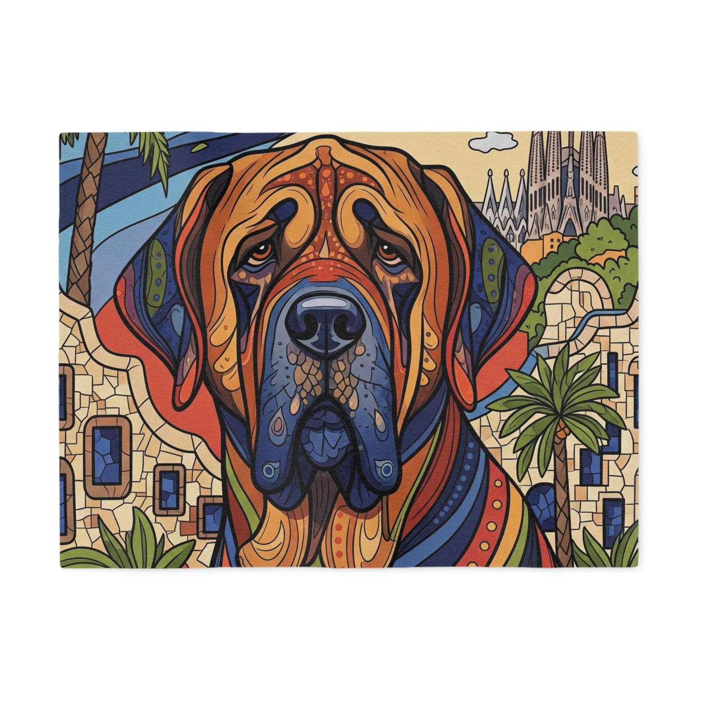 Spanish Mastiff Sweatshirt Blanket