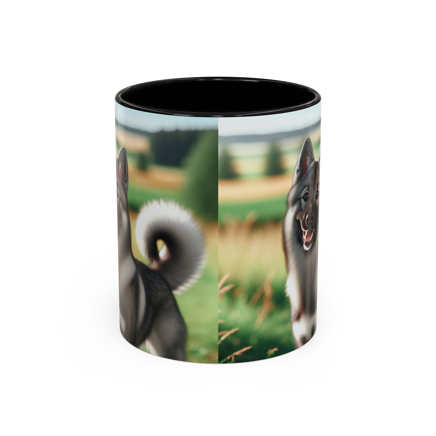 Norwegian Elkhound Accent Coffee Mug - Perfect Gift for Dog Lovers