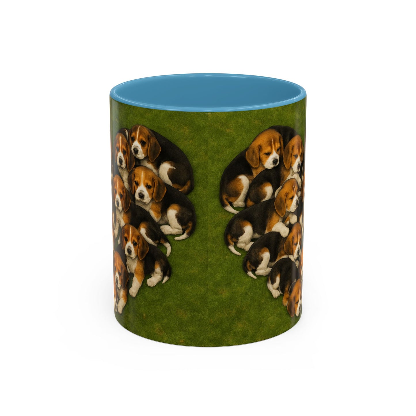 Beagle puppies Accent Coffee Mug - Perfect Gift for Dog Lovers