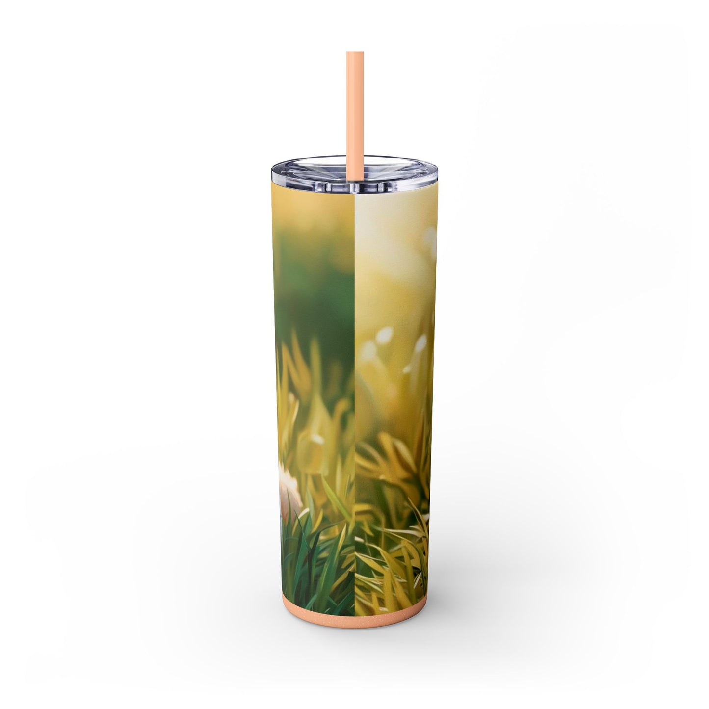 Miniature Poodle Skinny Tumbler with Straw, 20oz
