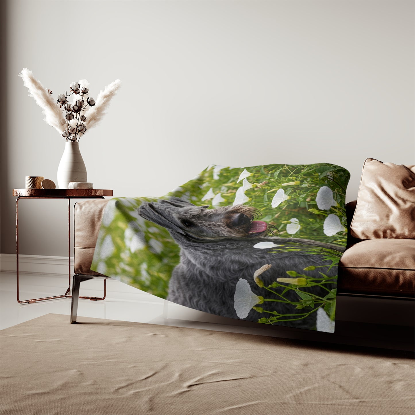Kerry Blue Terrier Sweatshirt Blanket