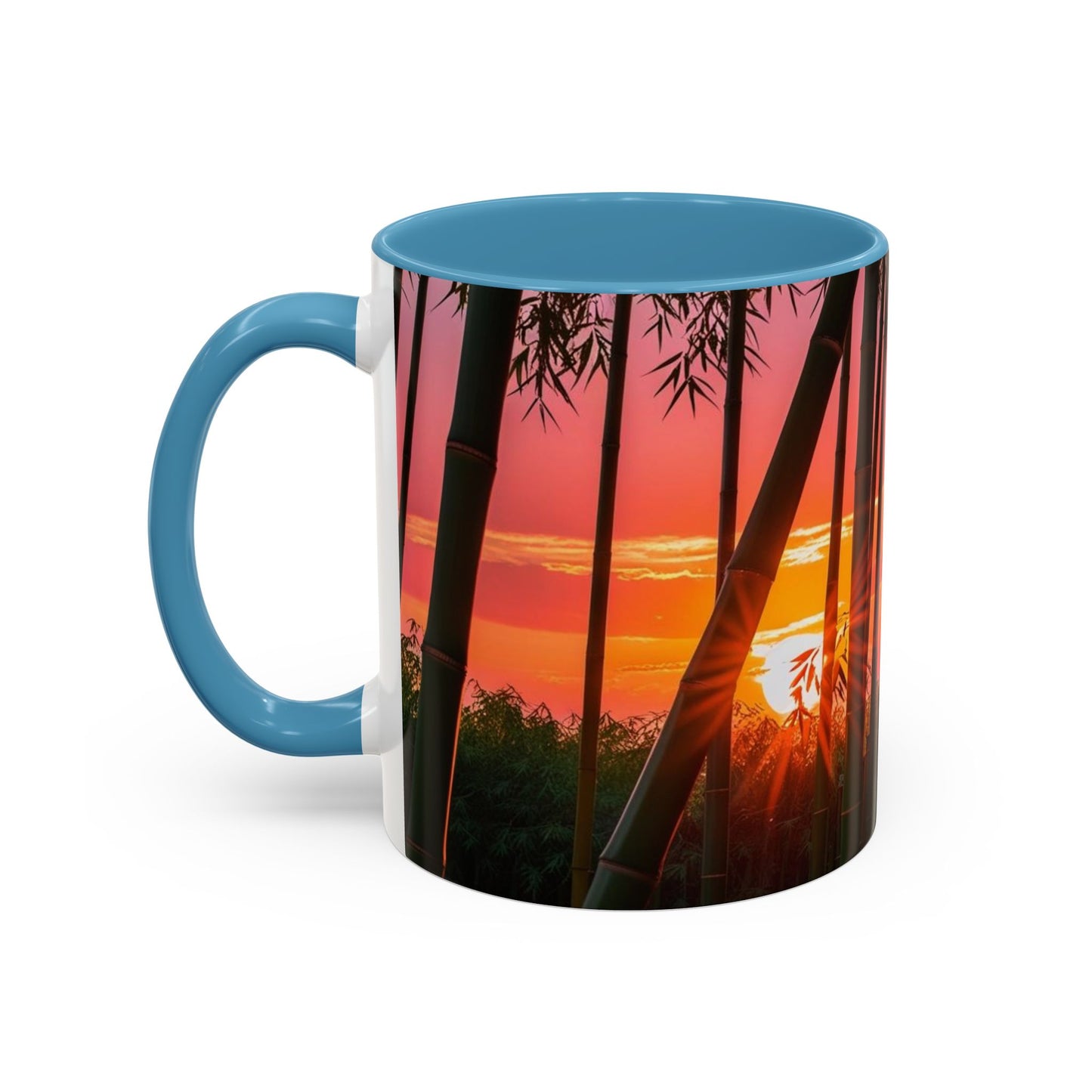 Bamboo Forest Sunrise Accent Coffee Mug - Perfect Gift for Dog Lovers