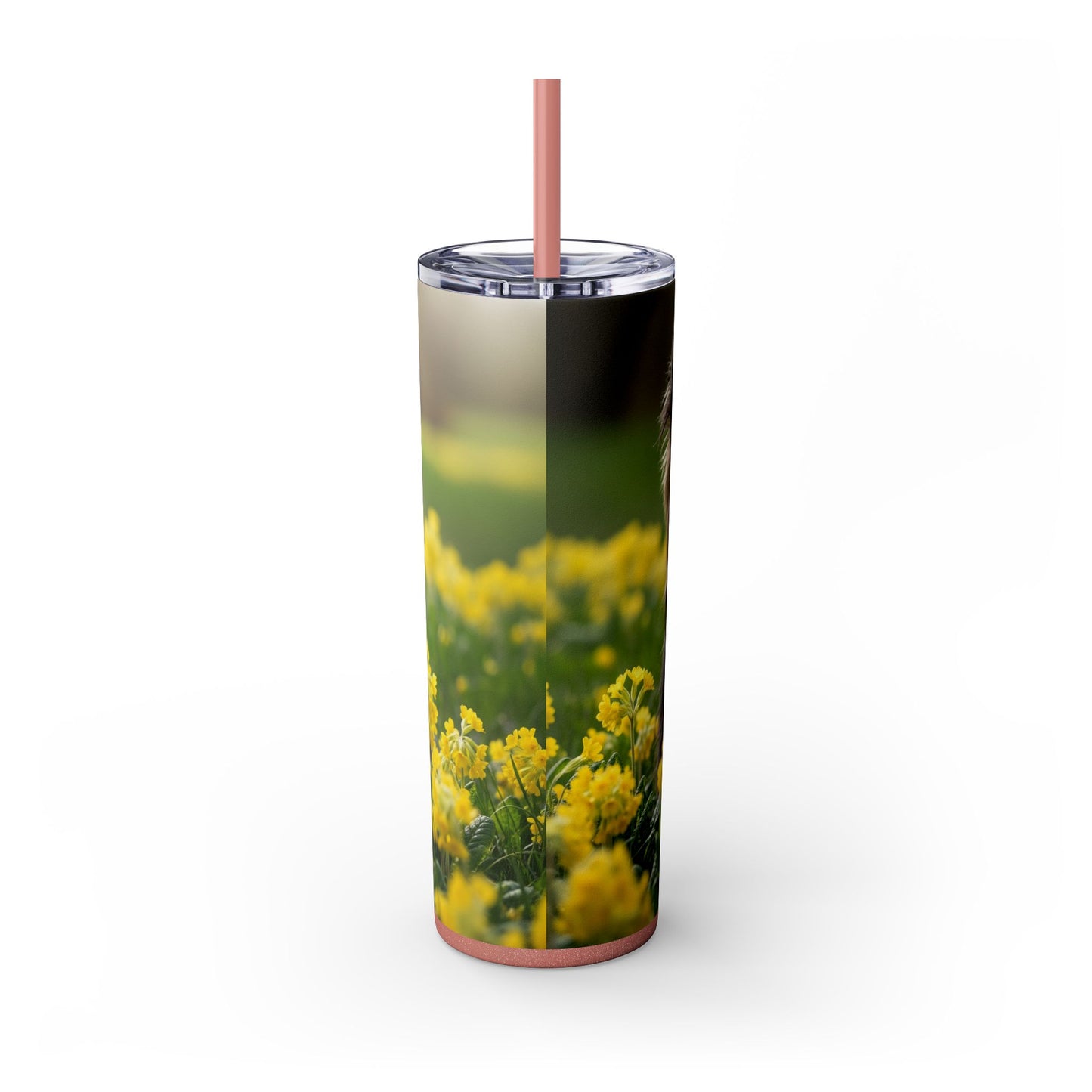 Skye Terrier Skinny Tumbler with Straw, 20oz
