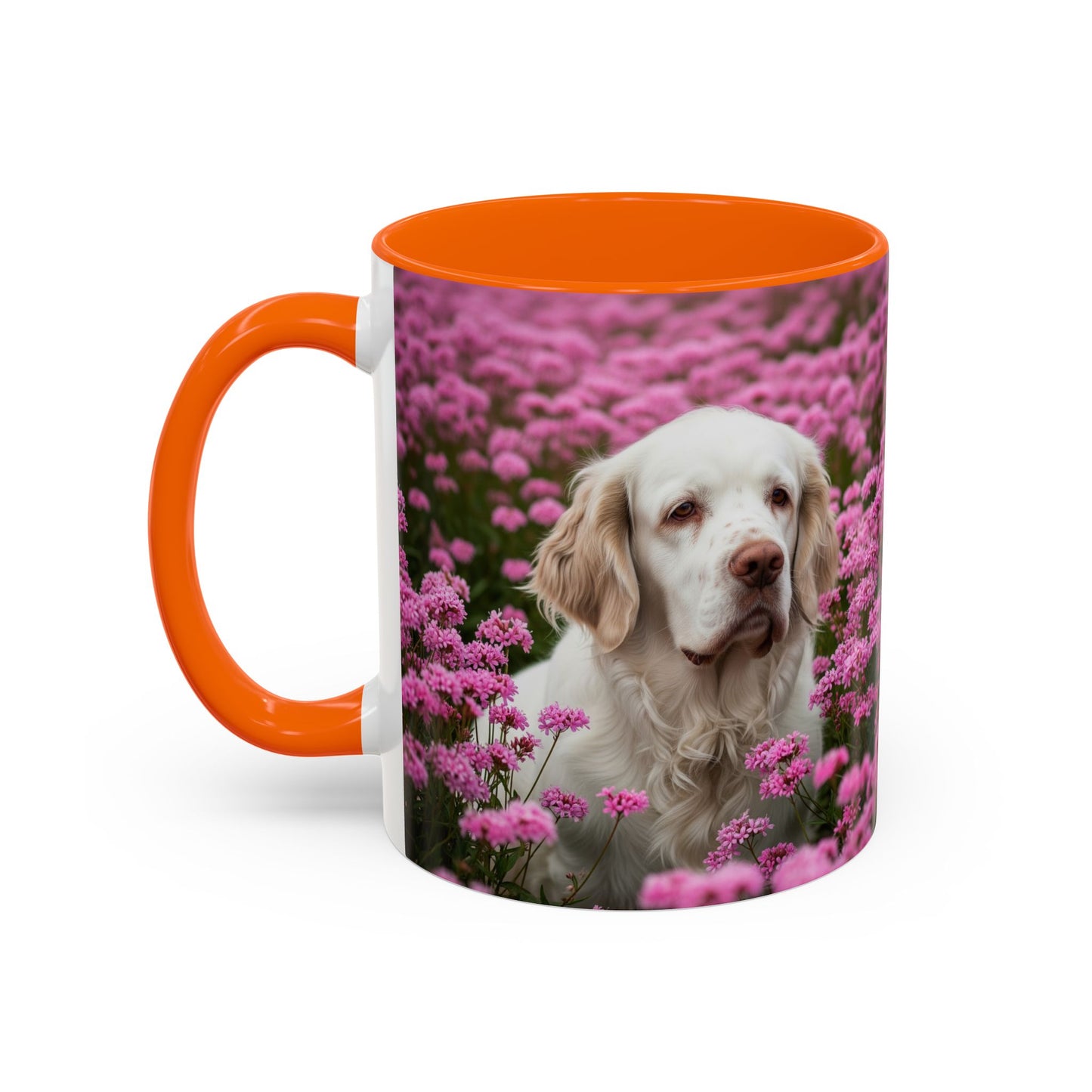 Clumber Spaniel Accent Coffee Mug - Perfect Gift for Dog Lovers