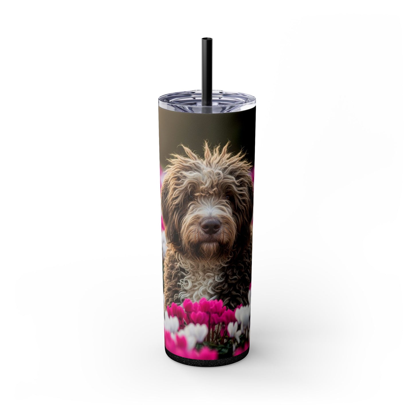 Bergamasco Sheepdog Tumbler with Straw, 20oz