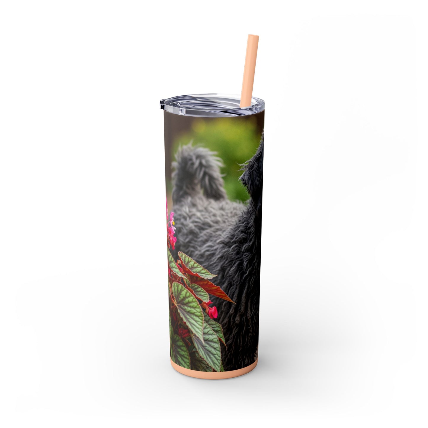Puli Skinny Tumbler with Straw, 20oz