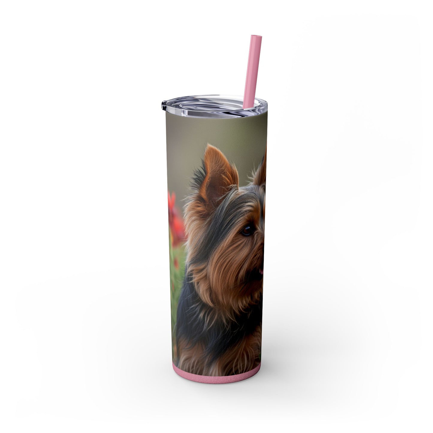 Silky Terrier Tumbler with Straw, 20oz
