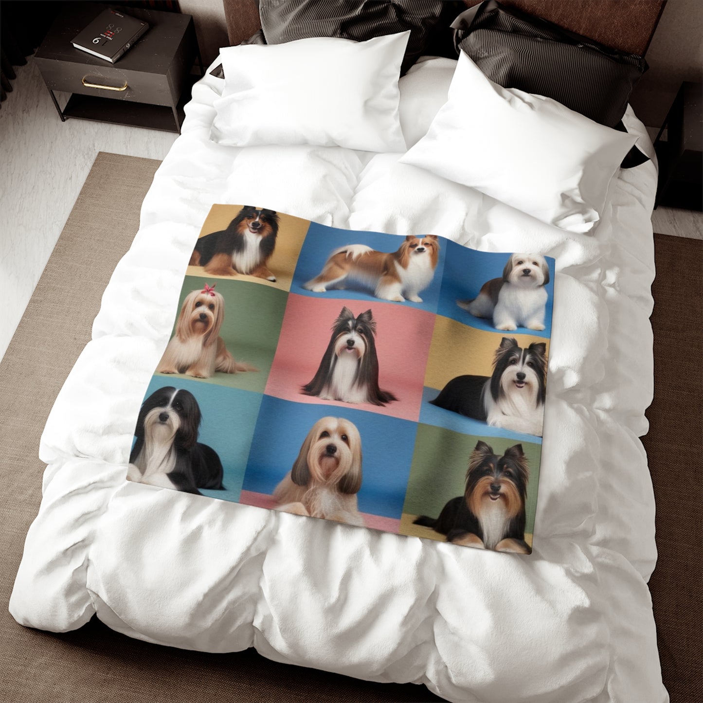 Pastel Dogs Sweatshirt Blanket