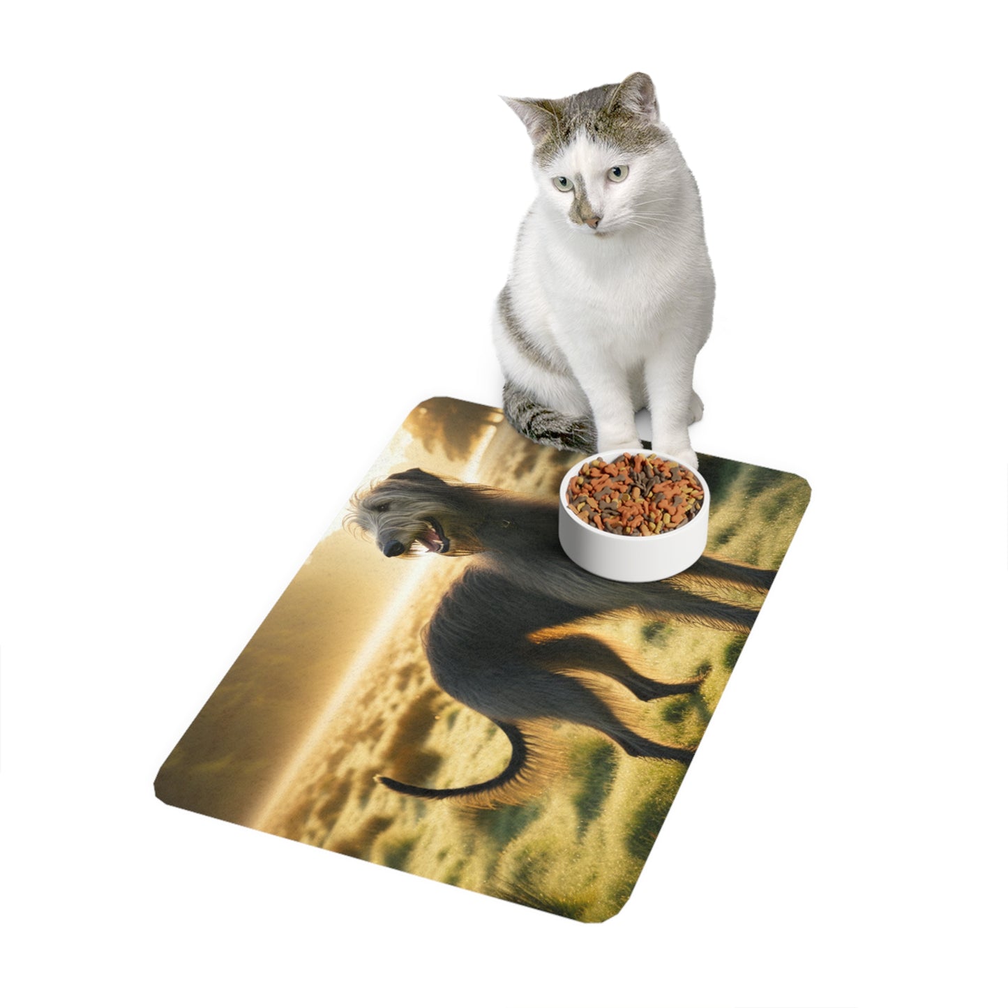 Pet Food Mat (12x18) - Scottish Deerhound