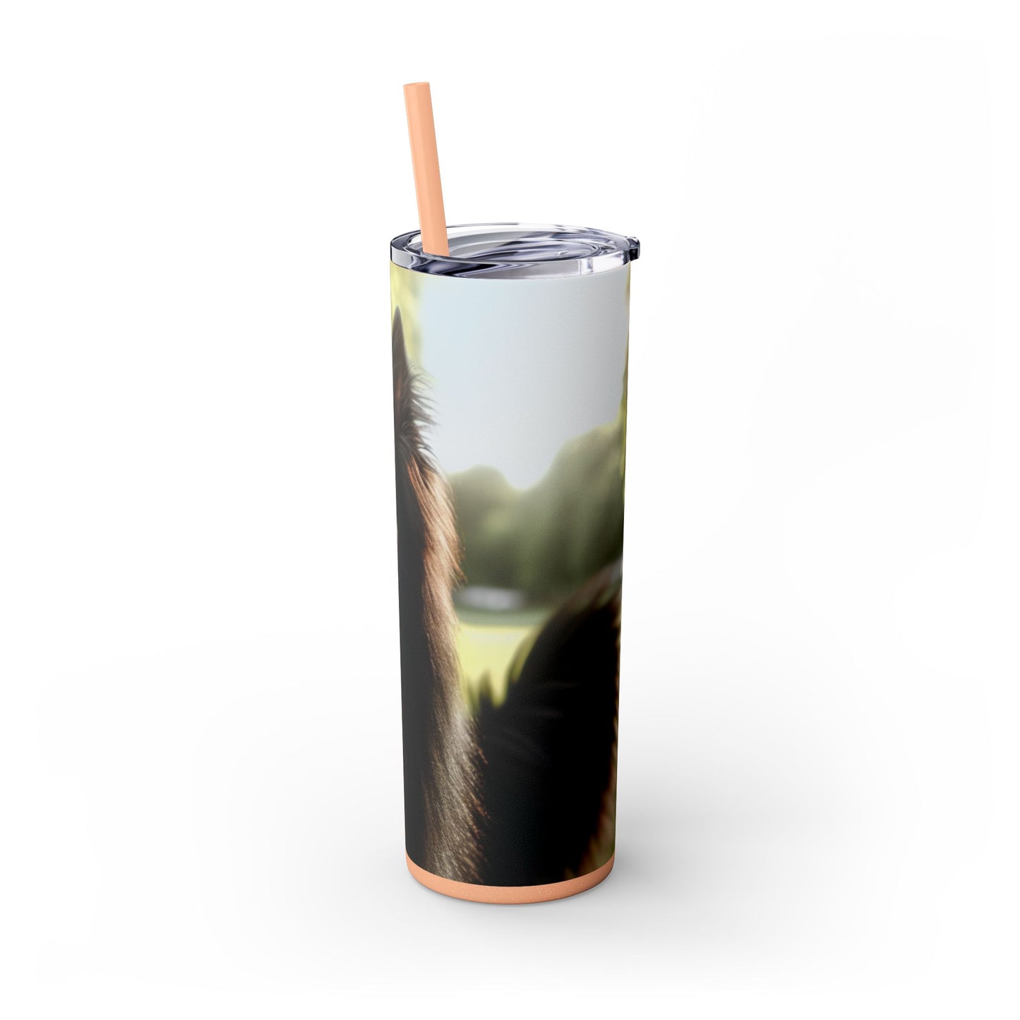 Belgian Shepherd Dog Groenendael Tumbler with Straw, 20oz