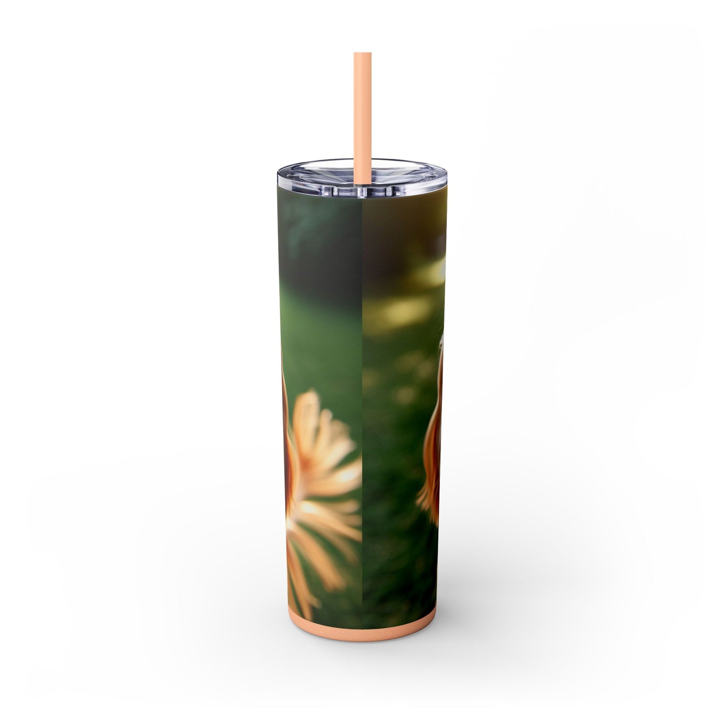 English Cocker Spaniel Skinny Tumbler with Straw, 20oz