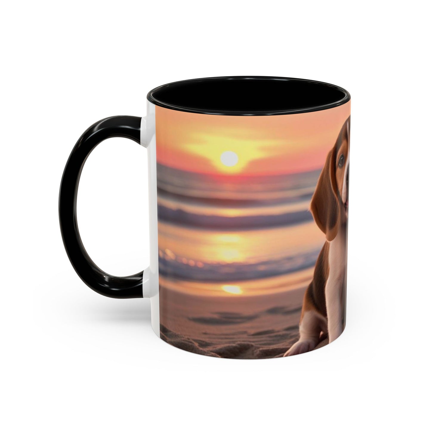Beagle Love Accent Coffee Mug - Perfect Gift for Dog Lovers