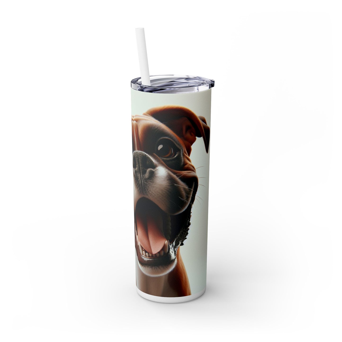 Boxer Skinny Tumbler with Straw, 20oz